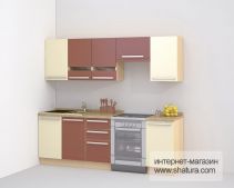 Кухни "Шатура" - модель "Миа Терракот". Купить в Домодедово с бесплатной доставкой